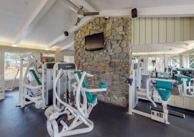 Fitness center amenities Waterford Apartments