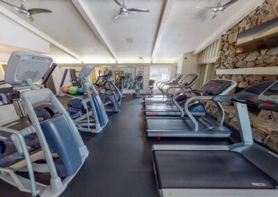 Fitness center amenities Waterford Apartments