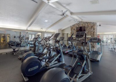 Fitness center amenities Waterford Apartments